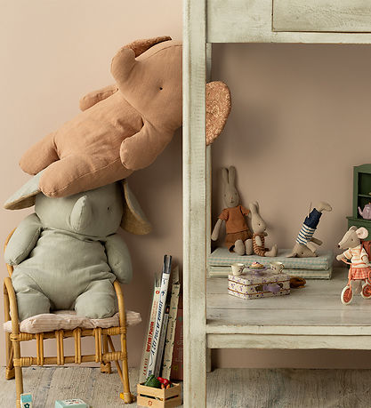 Maileg Bamse - Safari Friends - Elefant - Stor - 45 cm - Grå