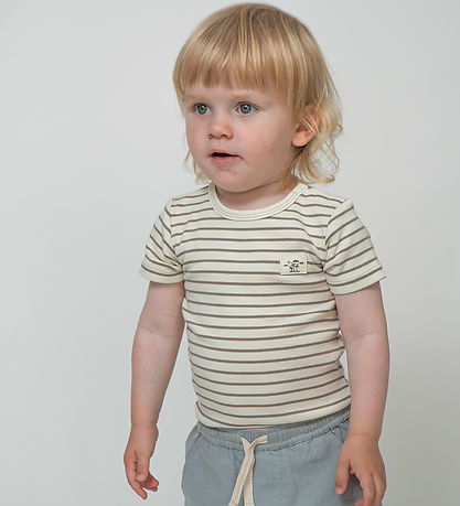 Sofie Schnoor Body k/æ - Bomuld/Viskose - Dusty Green Sofie Schnoor Body k/æ - Bomuld/Viskose - Dusty Green