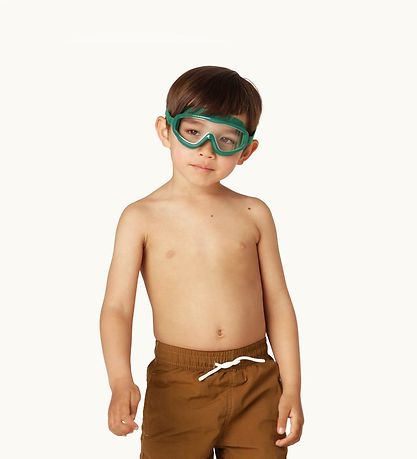 Petites Pommes Swim Goggles - His - Oxford Green