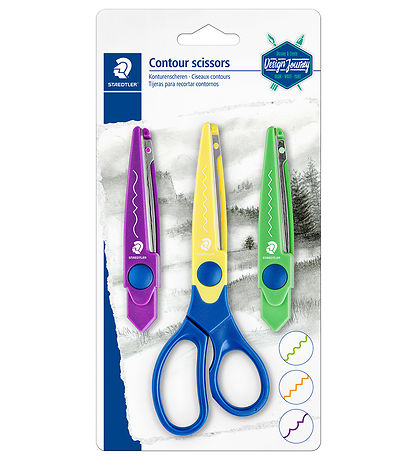 Staedtler Sakse-sæt - Konturer - 3 mønstre - Design Journey