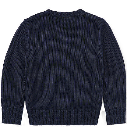 Polo Ralph Lauren Bluse - Strik - Navy m. Flag