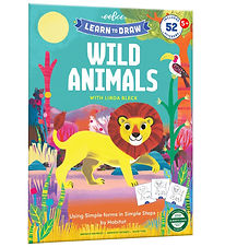 Eeboo Malebog - Lær At Tegne - Vilde Dyr Eeboo Malebog - Lær At Tegne - Vilde Dyr