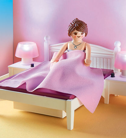 Playmobil Dollhouse - Soveværelse m. Syhjørne - 70208 - 67 Dele