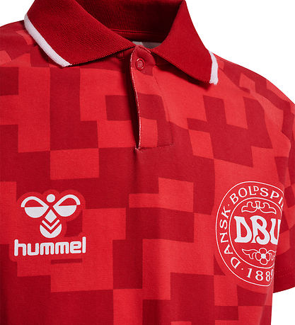 Hummel Kjole - DBU Gameday - Hvid/Chili Pepper