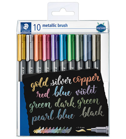 Staedtler Tuscher - 10 stk. - Metallic Calligraphy - 1-6 mm Staedtler Tuscher - 10 stk. - Metallic Calligraphy - 1-6 mm
