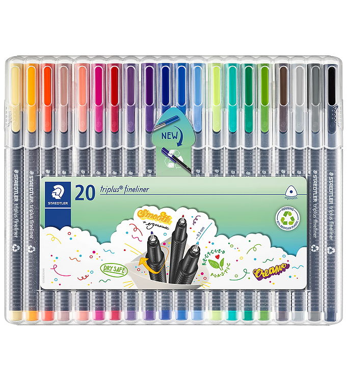 Staedtler Tuscher - 20 stk - Triplus Fineliner - 0,3 mm billede