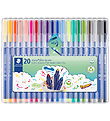 Staedtler Tuscher - 20 stk - Triplus Fibre-tip Pen - 1,0 mm Staedtler Tuscher - 20 stk - Triplus Fibre-tip Pen - 1,0 mm