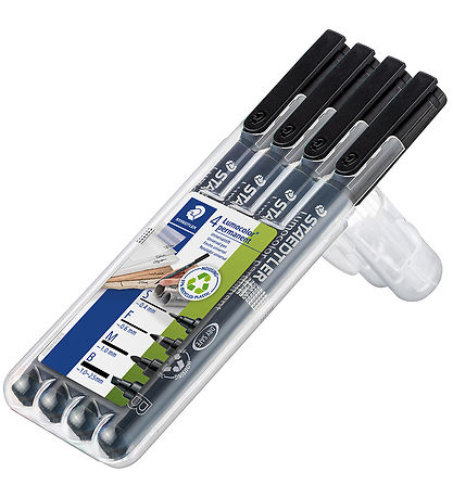 Staedtler Tuscher - 4 stk. - Lumocolor Perm OHP - Sort