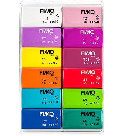 Staedtler FIMO Modellervoks - Soft - 12x25 g - Brilliant Staedtler FIMO Modellervoks - Soft - 12x25 g - Brilliant