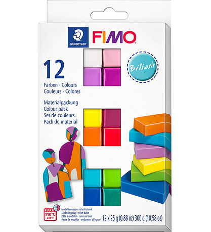 Staedtler FIMO Modellervoks - Soft - 12x25 g - Brilliant Staedtler FIMO Modellervoks - Soft - 12x25 g - Brilliant