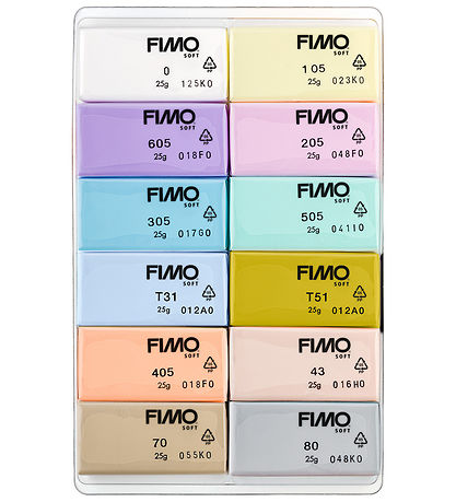 Staedtler FIMO Modellervoks - Soft - 12x25 g - Pastel Staedtler FIMO Modellervoks - Soft - 12x25 g - Pastel