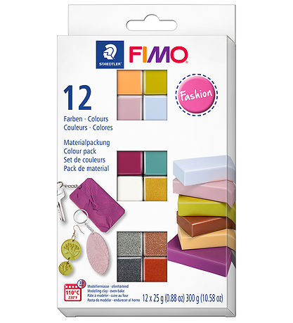 Staedtler FIMO Modellervoks - Soft - 12x25 g - Fashion  Staedtler FIMO Modellervoks - Soft - 12x25 g - Fashion