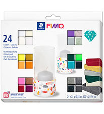 Staedtler FIMO Modellervoks - Soft - 24x25 g - Effect  Staedtler FIMO Modellervoks - Soft - 24x25 g - Effect