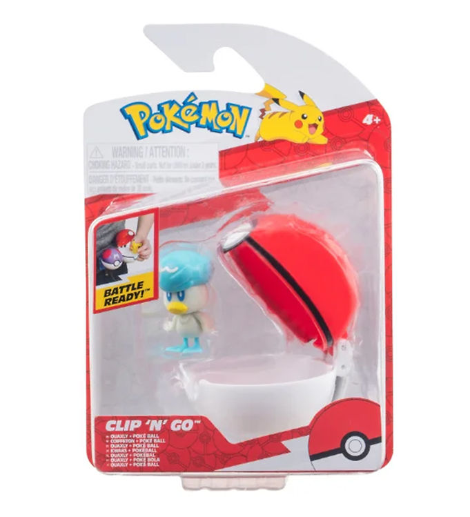 Pokémon Figur - Clip 'N' Go - Poke Ball - Quaxly