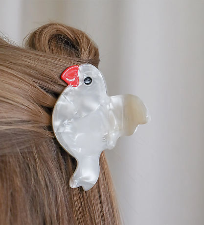 Pince à cheveux By Stær - Perroquet - 9x6 cm - Blanc Cassé Pince à cheveux By Stær - Perroquet - 9x6 cm - Blanc Cassé