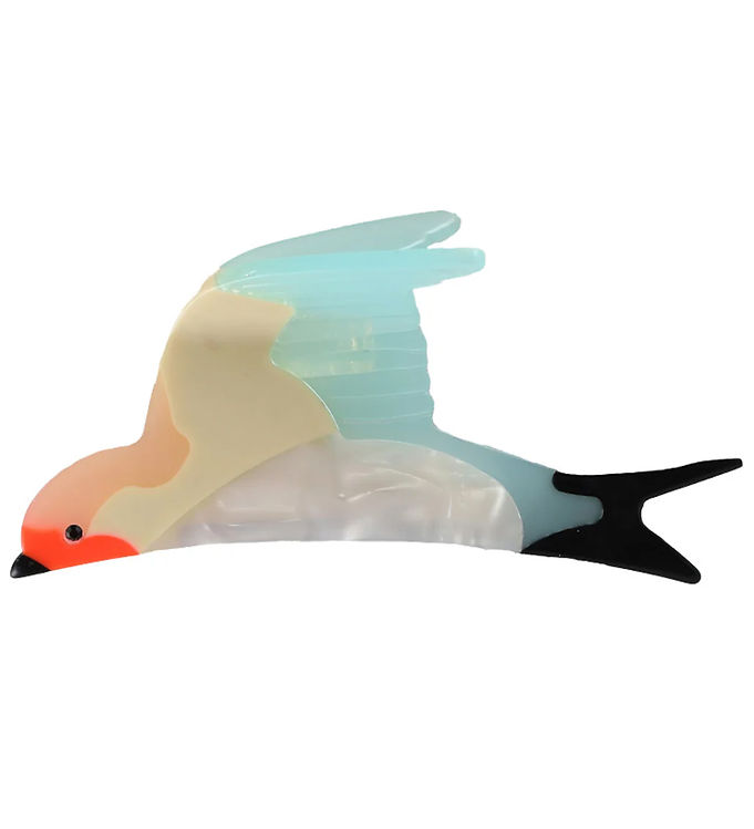 By Stær Hårklemme - Svale - 9x4 cm - Turkis/Lilla