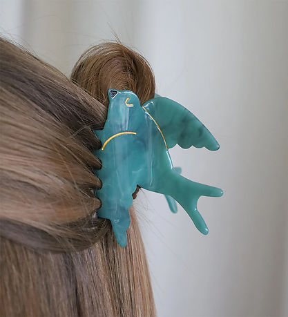 By Stær Hair clip - Bird - 8.5x5 cm - Blue
