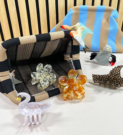 By Stær Taske - Alba Clutch - Lyseblå/Beige Stribet