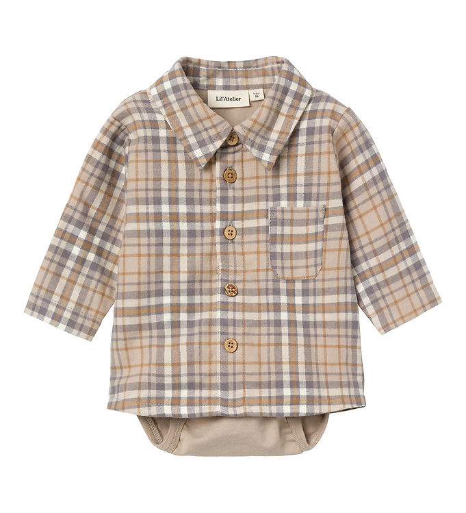 Lil' Atelier Skjortebody l/æ - NbmDamien - Pure Cashmere