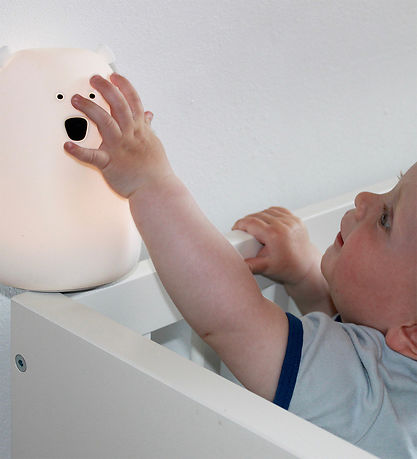 Rabbit & Friends Lampe - Bjørn - 10,7x16 cm - Hvid Rabbit & Friends Lampe - Bjørn - 10,7x16 cm - Hvid