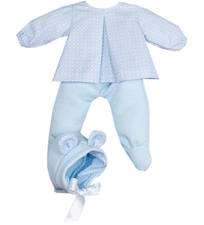 Asi Dukketøj - 43 cm - Pablo - Blå/Hvid Asi Dukketøj - 43 cm - Pablo - Blå/Hvid