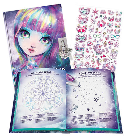 Nebulous Stars Dagbog m. Lås/Tilbehør - Isadora Nebulous Stars Dagbog m. Lås/Tilbehør - Isadora