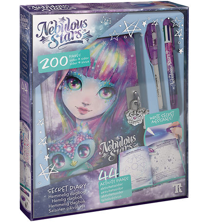 Nebulous Stars Dagbog m. Lås/Tilbehør - Isadora Nebulous Stars Dagbog m. Lås/Tilbehør - Isadora