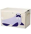 3 Sprouts Opbevaringskasse m. Låg - 61x37x38 cm - Hvalros 3 Sprouts Opbevaringskasse m. Låg - 61x37x38 cm - Hvalros
