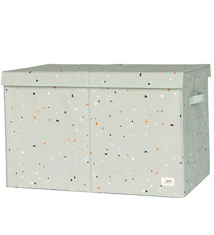 3 Sprouts Opbevaringskasse m. Låg- 63x38x39 cm - Terrazzo/Grøn 3 Sprouts Opbevaringskasse m. Låg- 63x38x39 cm - Terrazzo/Grøn