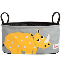 3 SproutsBarnevognstaske - 32x15x13 cm - Næsehorn 3 SproutsBarnevognstaske - 32x15x13 cm - Næsehorn