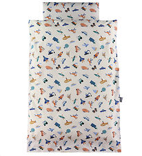 Nørgaard Madsens Sengetøj - Junior - Beige m. Fly, Kran og Cemen