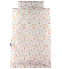 Nørgaard Madsens Sengetøj - Voksen - Beige m. Prinsesser, Regnbu Nørgaard Madsens Sengetøj - Voksen - Beige m. Prinsesser, Regnbu
