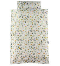 Nørgaard Madsens Sengetøj - Voksen - Hvid/Grøn m. Dinosaur Nørgaard Madsens Sengetøj - Voksen - Hvid/Grøn m. Dinosaur