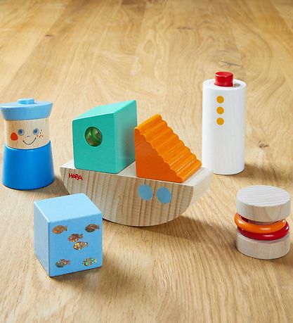 HABA Byggeklodser - Træ - Discovery Building Blocks Boat - 7 stk
