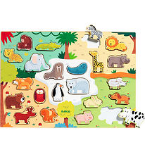 Djeco Puslespil - Træ - 22 Brikker - Puzzlo Animo Djeco Puslespil - Træ - 22 Brikker - Puzzlo Animo