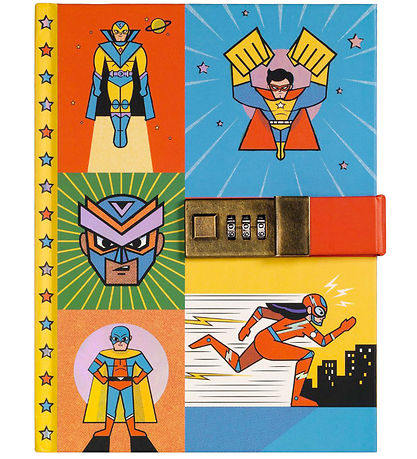 Djeco Dagbog m. Kodelås - Ben Newman - Superhelte Djeco Dagbog m. Kodelås - Ben Newman - Superhelte