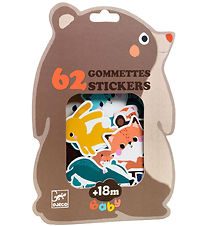 Djeco Klistermærker - 62 stk. - Skovdyr Djeco Klistermærker - 62 stk. - Skovdyr