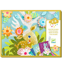 Djeco Kreasæt - Kreativ Med Papir m. Trækpapir Djeco Kreasæt - Kreativ Med Papir m. Trækpapir