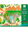 Djeco Kreasæt - Farvelægning På Træ - Dino World Djeco Kreasæt - Farvelægning På Træ - Dino World
