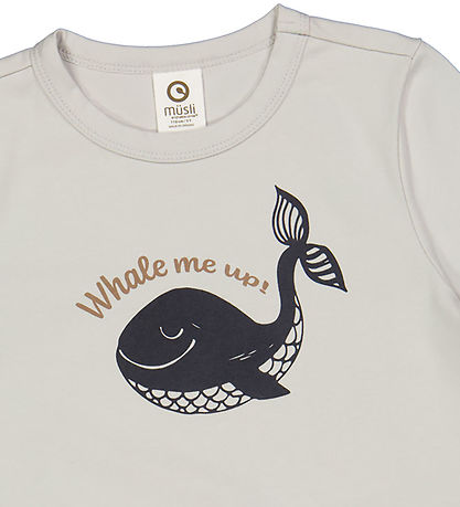 Müsli T-shirt - Whale - Soft Blue
