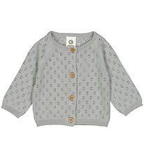 Müsli Cardigan - Knitted - Pointelle - Jasmine Blue Müsli Cardigan - Knitted - Pointelle - Jasmine Blue