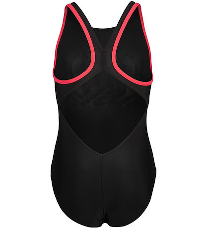 Arena Badedragt - Shaking V Back - Black/Fluo Red