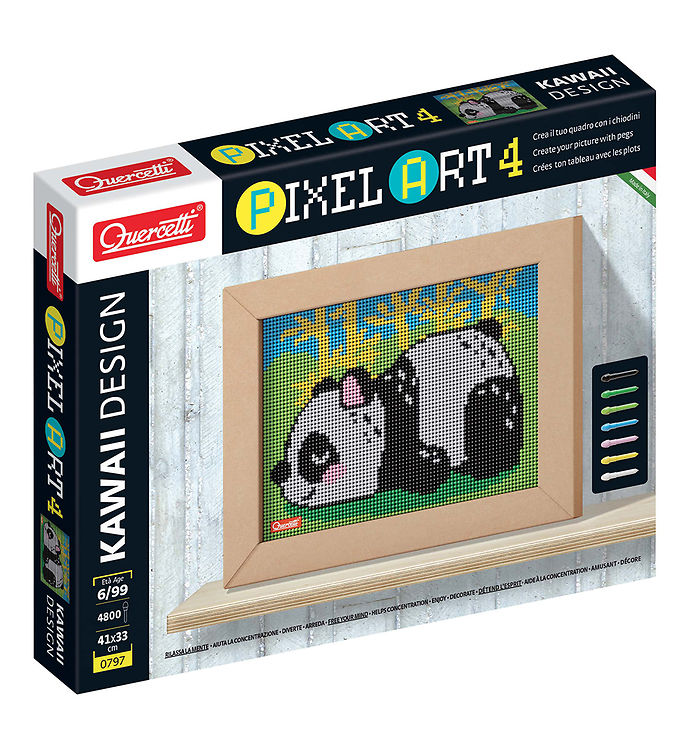 Quercetti PixelArt 4 - Panda - 4800 Dele - 00797