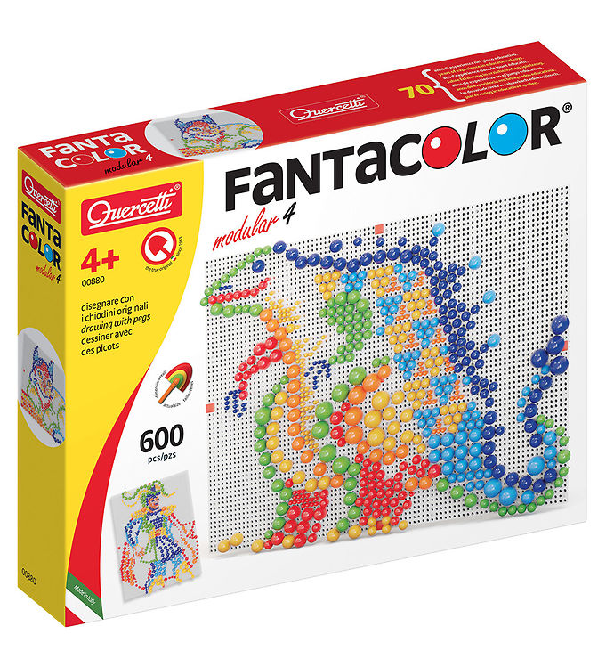 Quercetti Stiftmosaik - FantaColor Modular 4 - 600 Dele - 00880