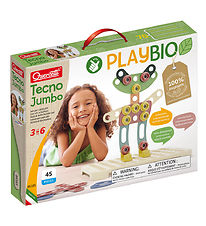 Quercetti Byggesæt - PlayBio Tecno Jumbo - 45 dele - 86165 Quercetti Byggesæt - PlayBio Tecno Jumbo - 45 dele - 86165