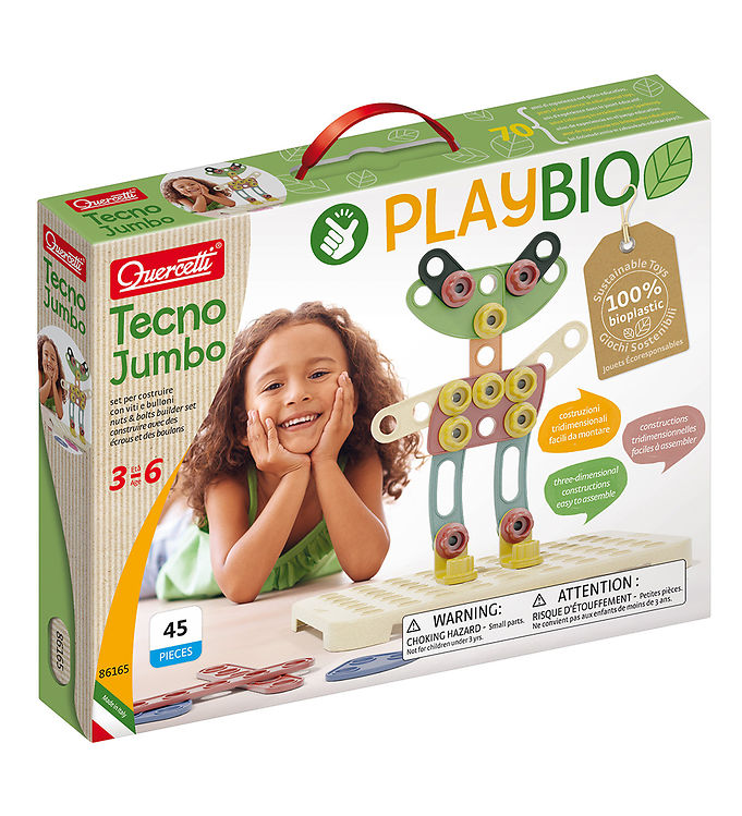 Quercetti Byggesæt - PlayBio Tecno Jumbo - 45 dele - 86165