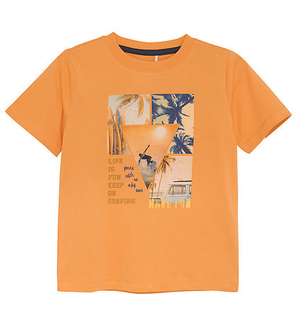 Minymo T-shirt - Mock Orange m. Surfer Minymo T-shirt - Mock Orange m. Surfer