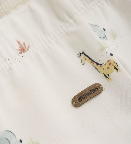 Minymo Bukser - Eggnog m. Dyr