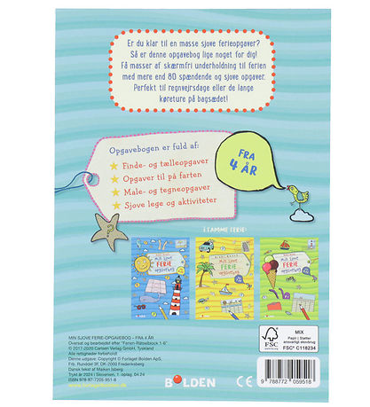 Forlaget Bolden Aktivitetsbog - Min Sjove Ferie Opgavebog - Dans Forlaget Bolden Aktivitetsbog - Min Sjove Ferie Opgavebog - Dans