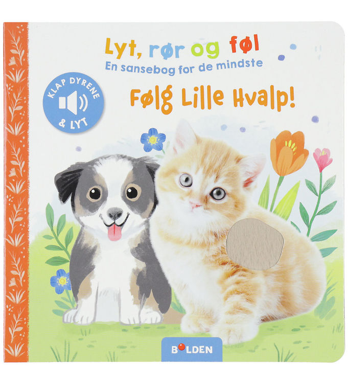 Forlaget Bolden Sansebog m. Lyd - Lyt,Rør og Føl - Følg Lille Hv